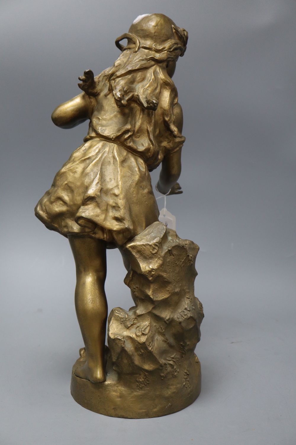 A bronze model of a girl, height 50cm